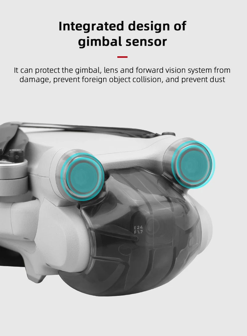 Propeller Guard, Integrated design of gimbal sensor It can protect the camera, lens and forward vision