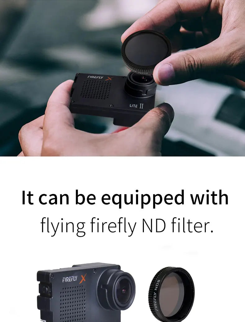 Hawkeye Firefly X LITE II 4K Naked Camera, Lite II It can be equipped with flying firefly ND filter FIREF