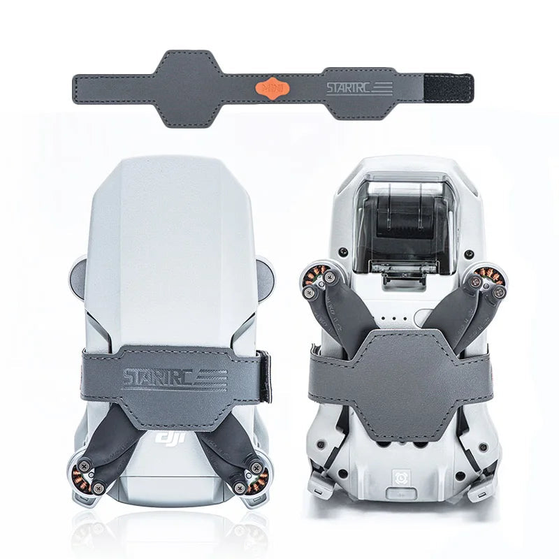 STARTRC Propeller Holder Strap for DJI Mini 4K/Mini 2/2 SE, PU Velcro Blade Stabilizer, Gray, 5.3g, 238*46*2mm