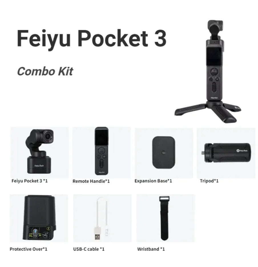 Feiyu Pocket 3 - Cordless Detachable 3-Axis Stabilizer Gimbal