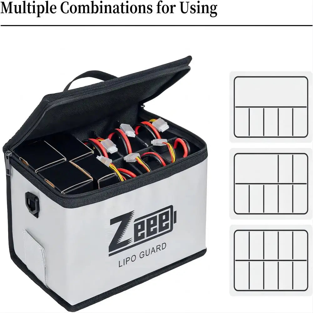 Zeee Lipo Safe Bag, Multiple Combinations for Using Zeeb GUARD L