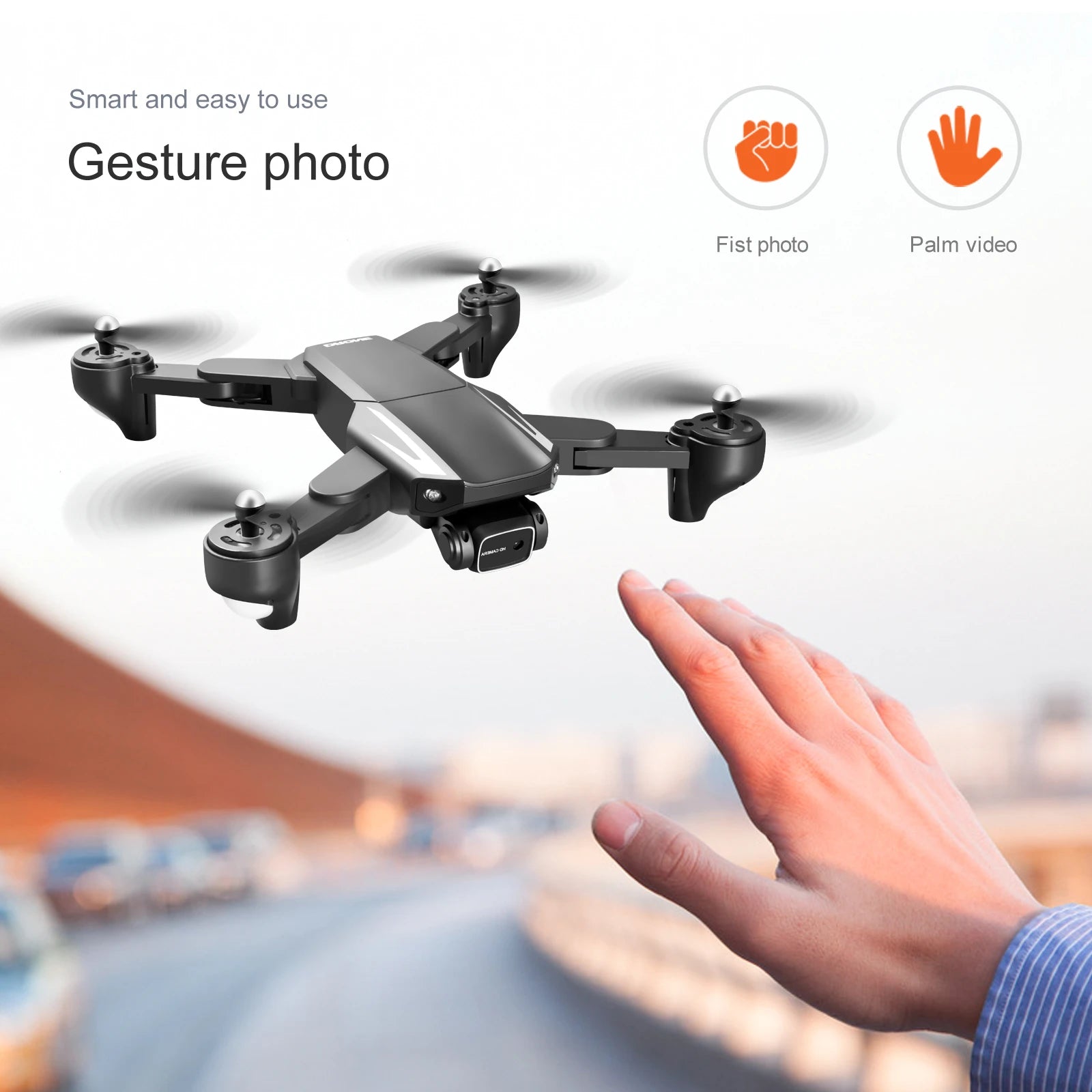 S93 Drone, smart and easy to use gesture photo fist photo palm