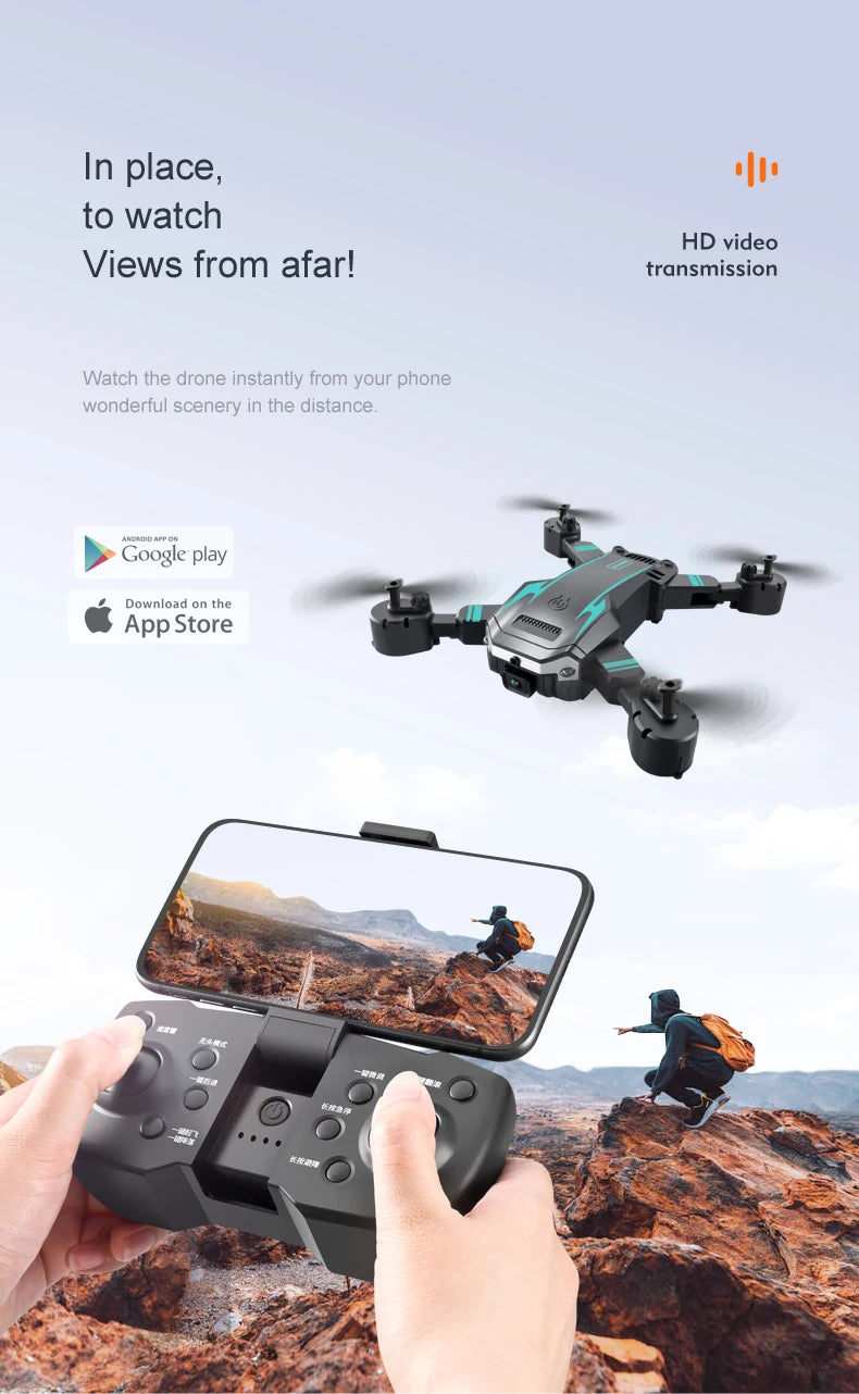 KBDFA G6 Pro GPS Drone, Experience stunning 8K HD aerial views on your phone with the LADaDVEO app.