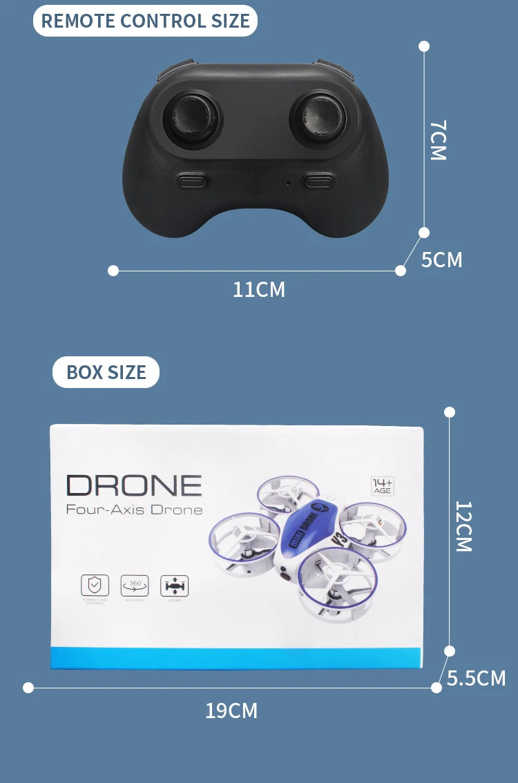 Y3 Mini Ufo Quadcopter with Lights - Remote Control Helicopter Aircraft Dron Drones Children's Toys for Boys 24 remote control size 2 scm 11cm box size drone