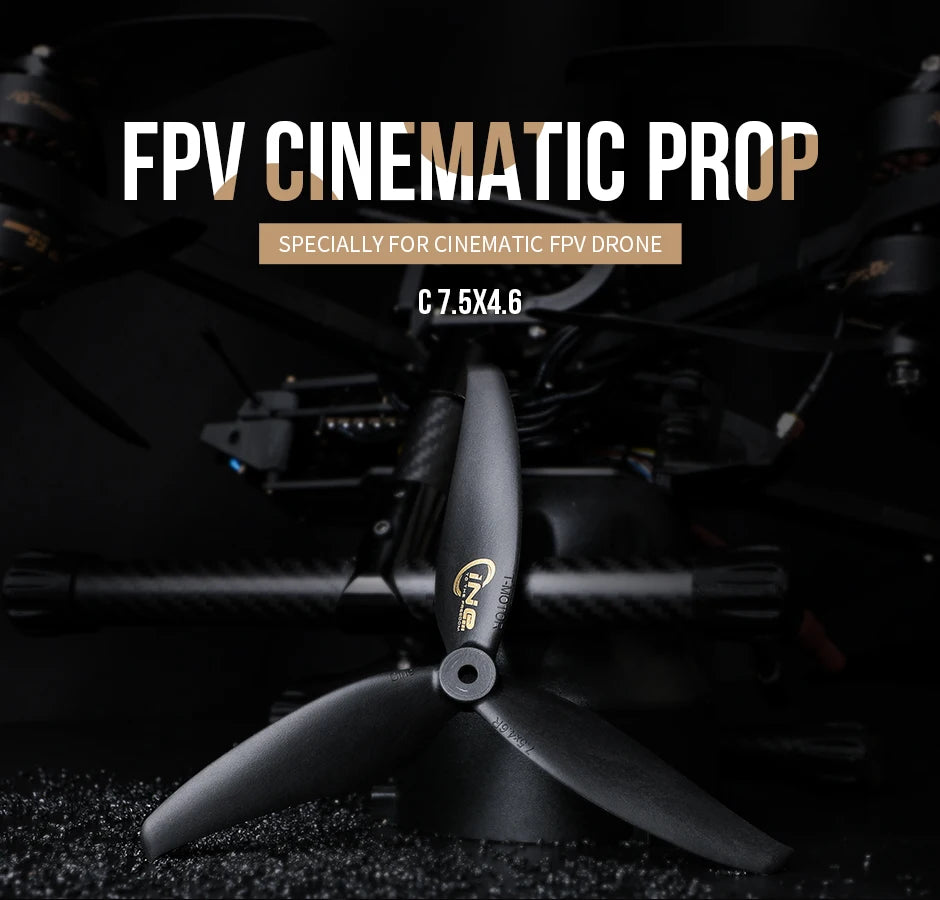T-MOTOR C7.5x4.6 Prop, FPV CINEMATIC PROP SPECIALLY FOR CINEMATICAL 
