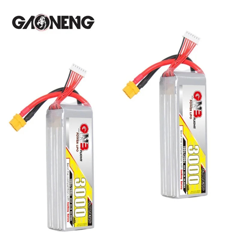 GaoNeng GNB HV 6S 22.2V 3000mAh 100C Lipo Battery For FPV Drone With XT60/XT90/T Plug