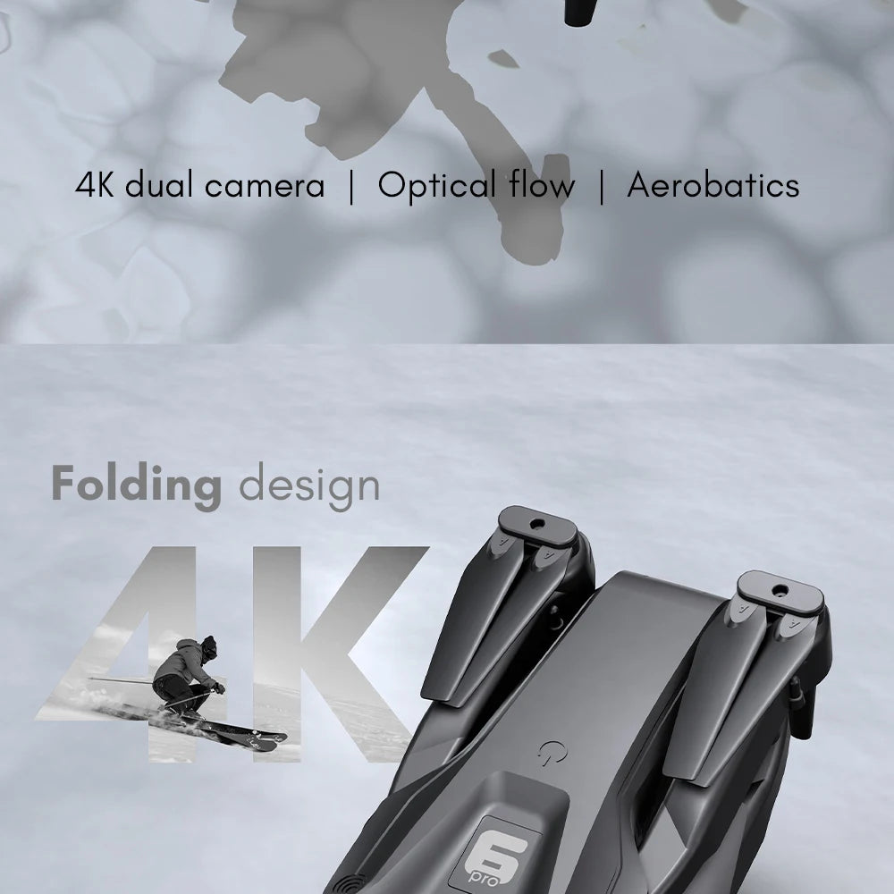 H66 Drone, 4k dual camera optical flow aerobatics folding design 07