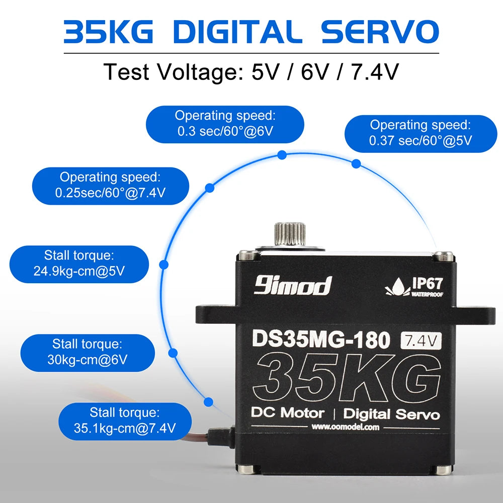 9imod DS35MG, 3SKG DIGITAL seRvO Test Voltage: 5V / 6