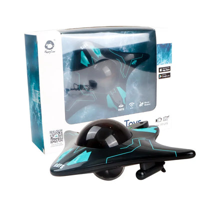 Kmoist WiFi FPV RC Boat Submarine with Camera, 6CH MODE2, 3.7V 250mAh, 15‑min Runtime, LED, App Control