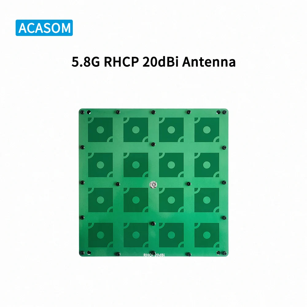 5.8GHz RHCP 20dB Antenna Drone FPV High Gain Amplifier Booster Antenna Drone Blocker Direction Antenna 14 ACASOM 5.8G RHCP 20dBi Antenna RHC