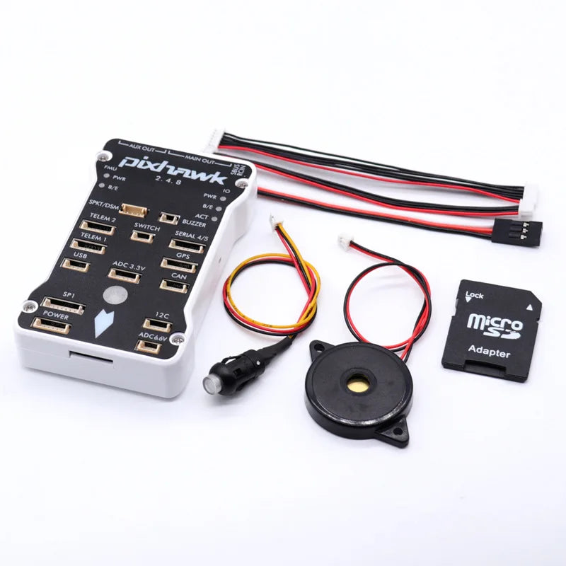 Pixhawk PX4 Autopilot PIX 2.4.8 32Bit Flight Control - with PX4FMU PX4IO Safety Switch Buzzer 4G SD for DIY RC Drone Multirotor 11 Pixhawk PX4 Autopilot
