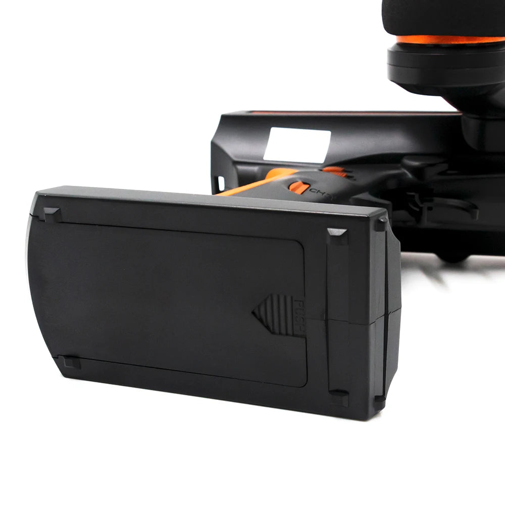 Flysky FS-GT3C transmitter is powered by a rechargeable 