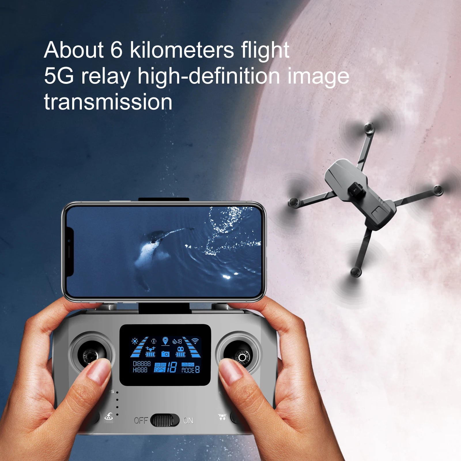 S155 Pro GPS Drone, 5G relay high-definition image transmission 0i8888 Baa Lul