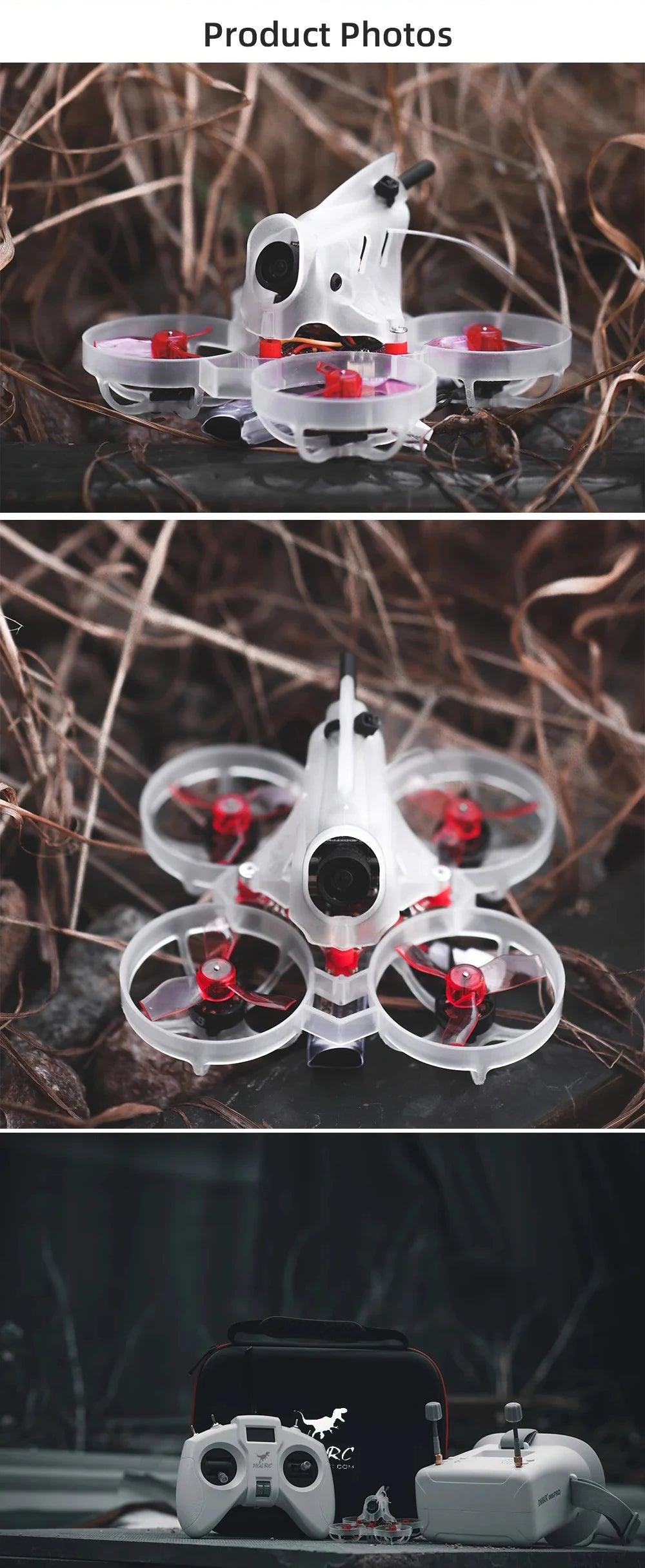 HGLRC Petrel 65 Whoop - 1S Brushless Indoor FPV Drone RTF Version For RC Quadcopter Racing Freestyle Drone Very Suitable Beginner 9 HGLRC Petrel 65 Whoop 1S Brushless Indoor FPV Dr