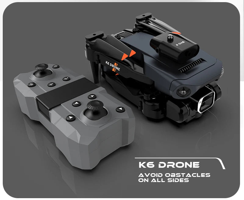 NEW K6 Drone, drone avo1d o3stacles on all