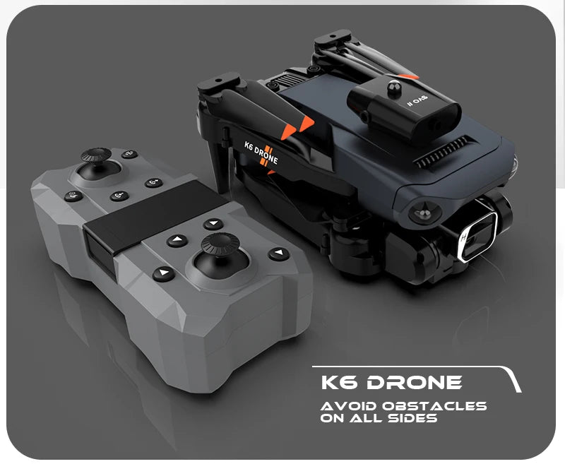 NEW K6 Drone Professional 4K HD Camera Mini Drone Optical Flow Localization Three Sided Obstacle Avoidance Quadcopter Toy Gift 29 NEW K6 Drone, drone avo1d o3stacles on all