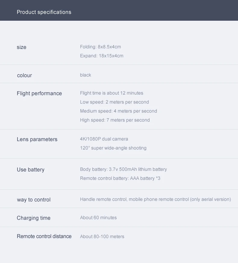 KBDFA XT6 Mini Drone, super wide-angle shooting use battery body battery: 3.7v 50