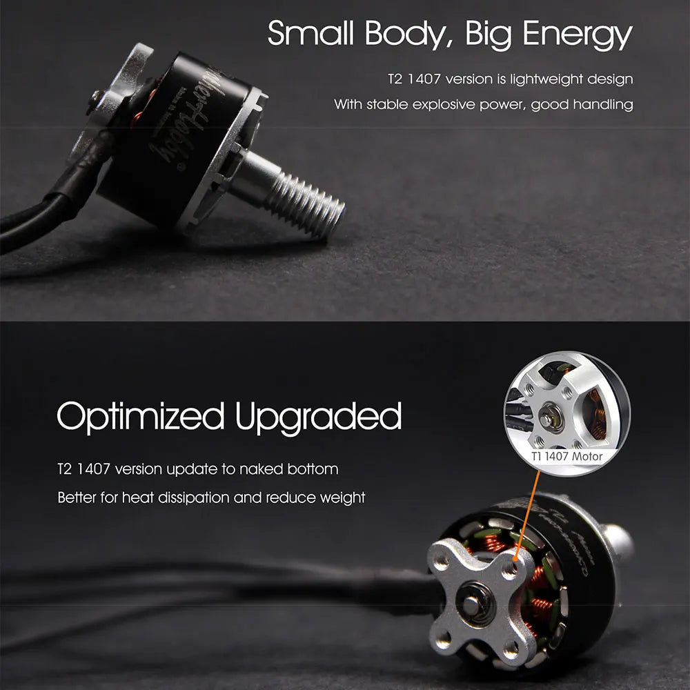 small Bodly, Big Energy T2 1407 version is lightweight design With stable explosive power