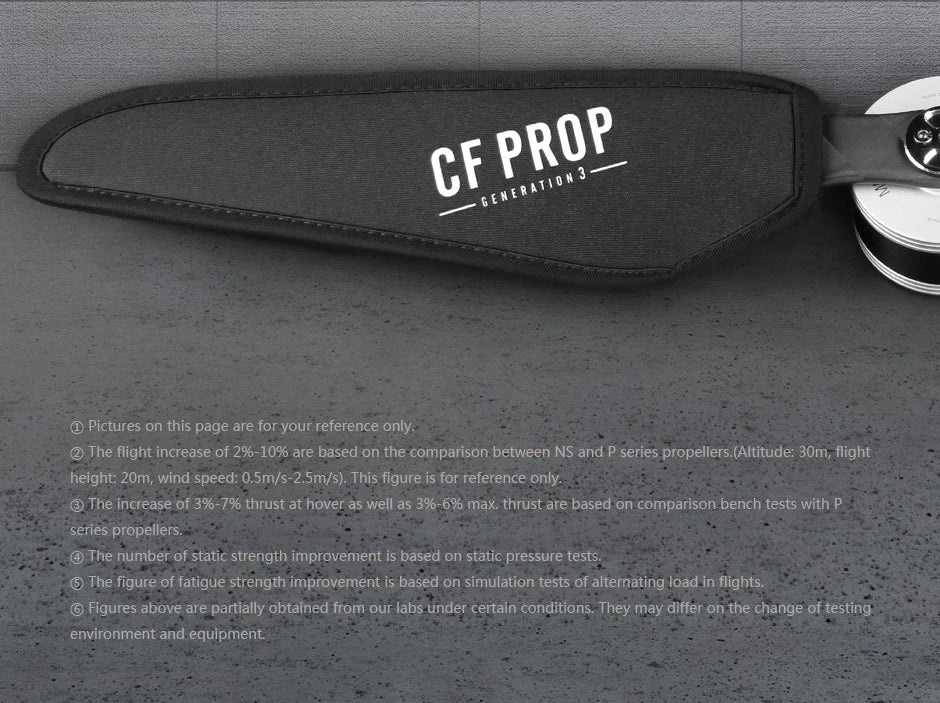 2Pcs T-MOTOR NS16*6.1 Propeller, flight increase of 2%-10% based on comparison between NS and series propellers