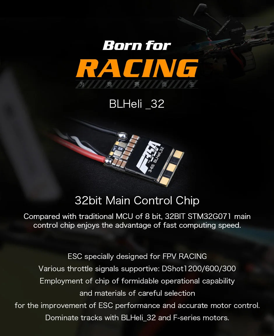 T-MOTOR F35A ESC, ESC specially designed for FPV RACING 4 BLHeli_32