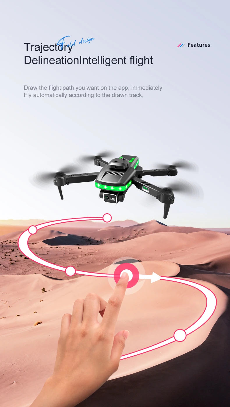 S160 Mini Drone, desig trajectory features delineationlntelligent flight draw
