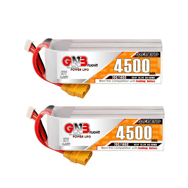 GNB 4S HV 15.2V 4500mAh 70C/140C LiPo drone battery