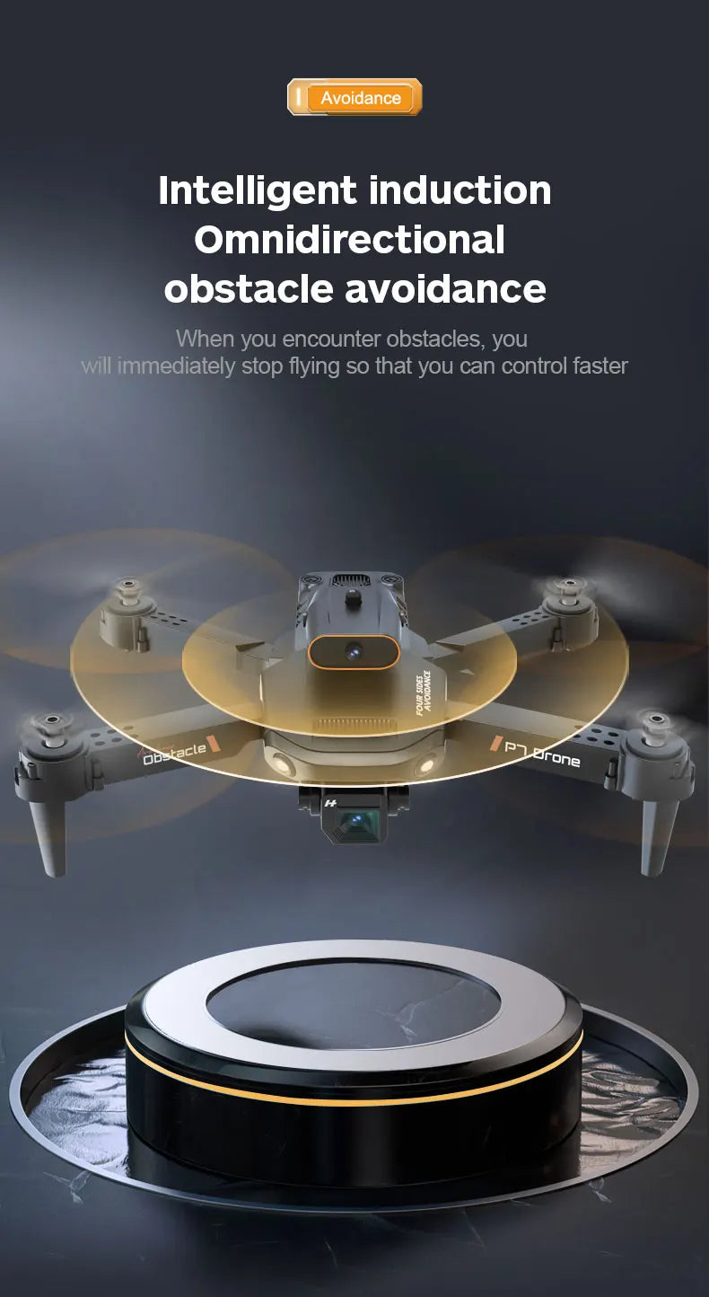 P7 Drone - 8K HD WIFI FPV 360 Obstacle Avoidance Drones Aerial Photography Four-Axis Rc Aircraft Rc Helicopter Kid Toy Gift 35 P7 Drone, avoidance intelligent induction omnidirectional obstacle avoidance when you encounter