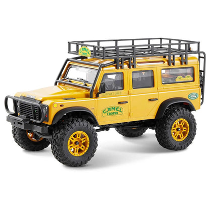 LKCOMO FMS FCX24M 1/24 Land Rover Series RC Car, Land Rover Defender Camel Trophy RC 4WD Crawler Model
