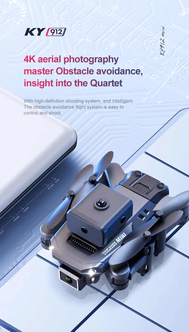 XYRC KY912 Mini Drone, ky 912 8 3 4k aerial photography master obstacle avoidance