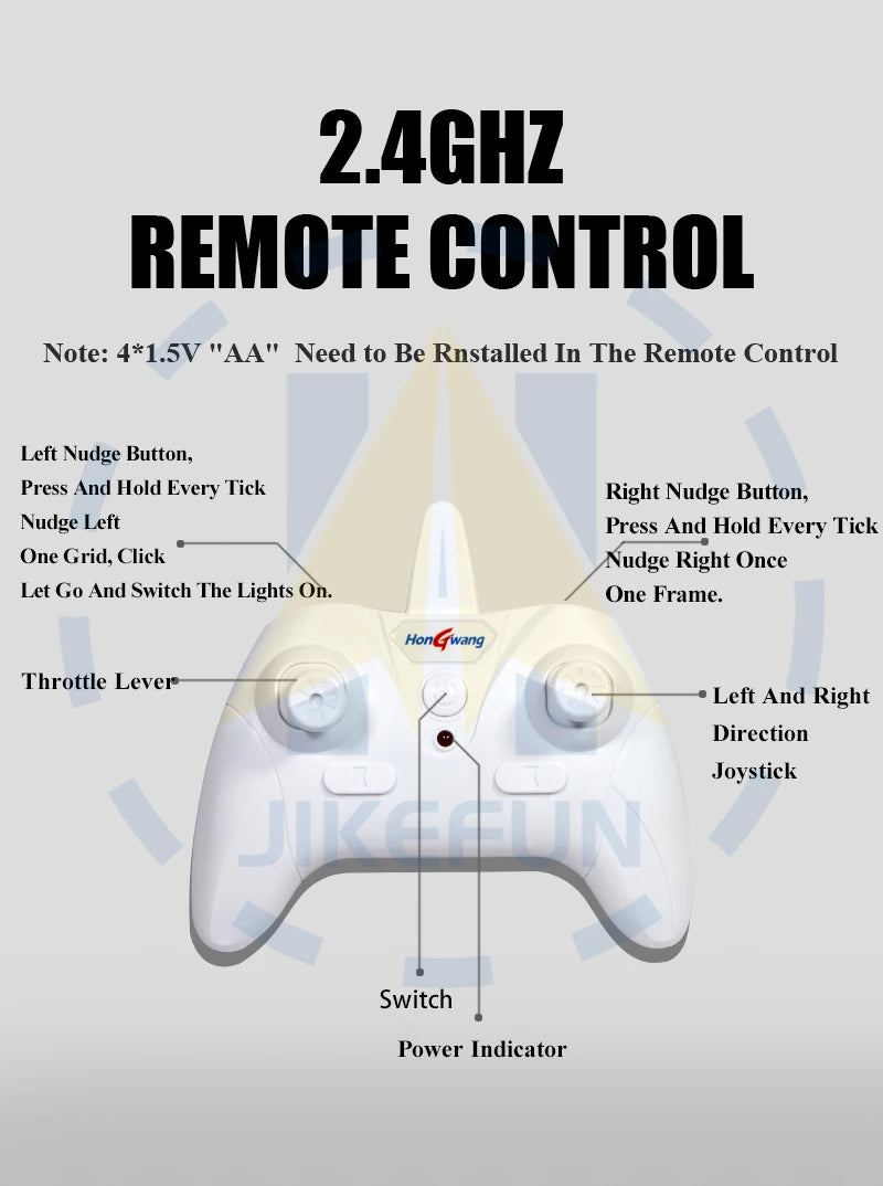 Genuine Authorization J-11 1:50 RC Fighter Plane, Hon wang Throttle Lever Left And Right Direction Joystick WLTN Switch Power