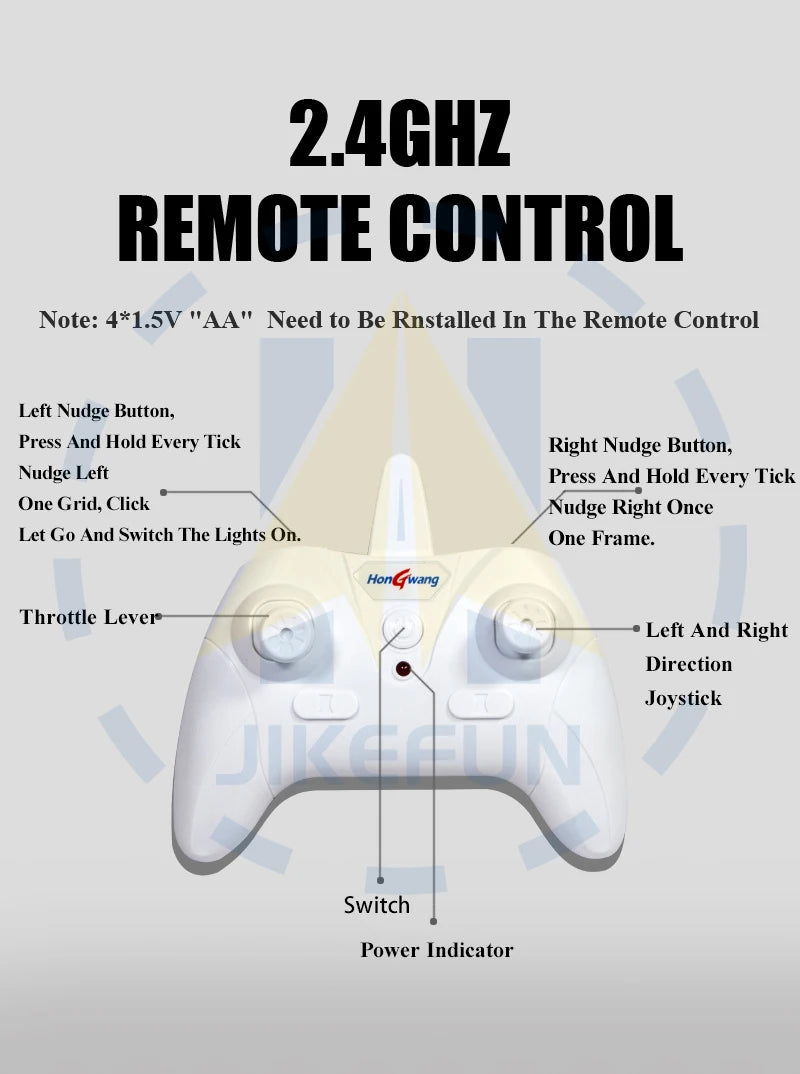 Genuine Authorization J-11 1:50 RC Fighter Plane - 2.4G 2CH Remote Control Foam Aircraft with Lighting J 11 Airplane Toys for Boys 23 Genuine Authorization J-11 1:50 RC Fighter Plane, Hon wang Throttle Lever Left And Right Direction Joystick WLTN Switch Power