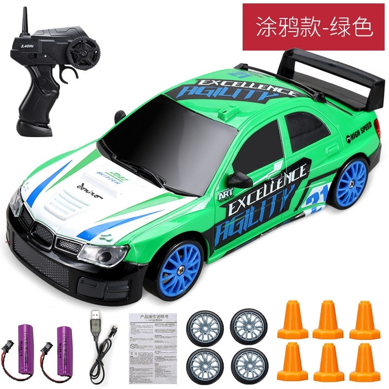20Km/h RC कार खिलौने - 1/24 2.4G हाई स्पीड रिमोट कंट्रोल मिनी स्केल मॉडल वाहन इलेक्ट्रिक AE86 ड्रिफ्ट रेसिंग कार उपहार बच्चों के लिए