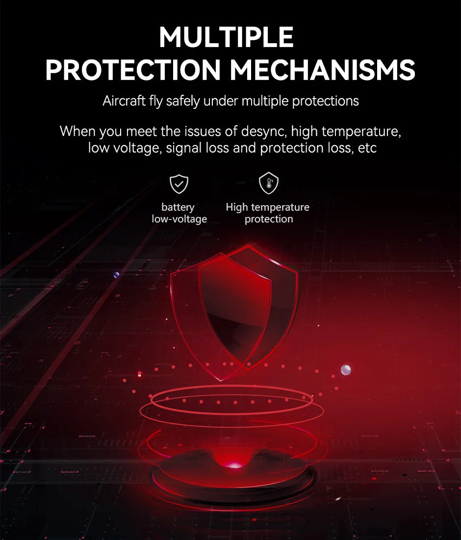T-MOTOR AT195A ESC, MULTIPLE PROTECTION MECHANISMS Aircraft fly safely under multiple protections