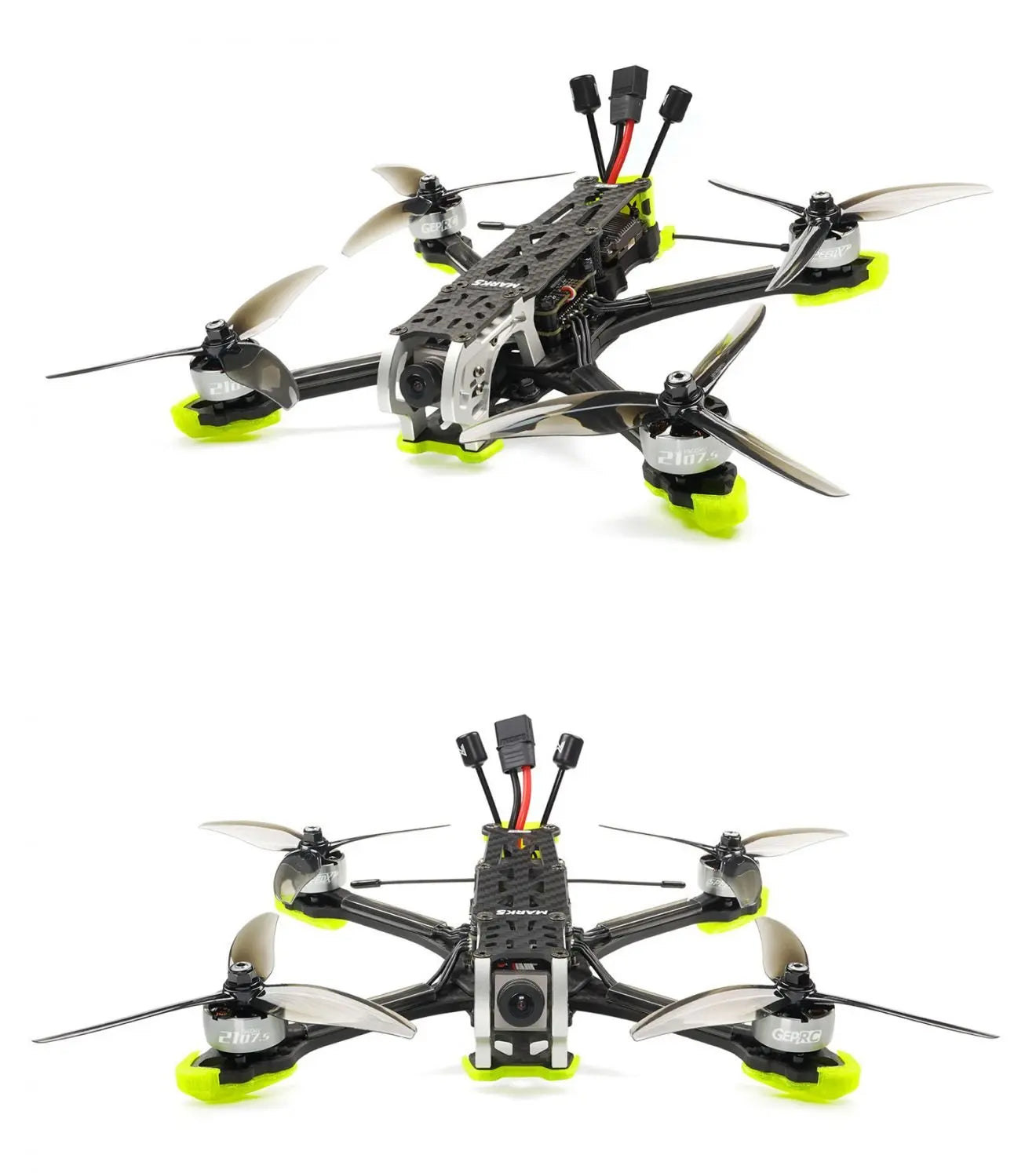 MARK5 HD AVATAR Freestyle FPV Drone, aluminum alloy side plates not only look stunning but reduce weight and add more endurance