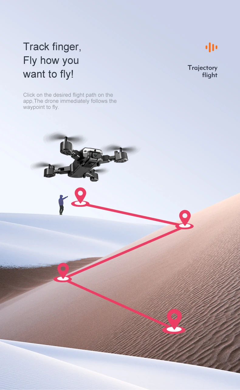 KBDFA G6 Pro GPS Drone, Intuitive controls allow for precise flight and capture of desired shots.