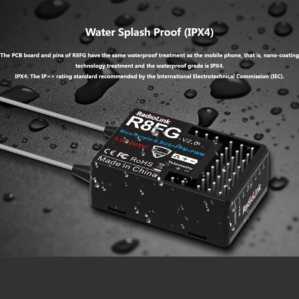 RBFG PCB board and pins have the same waterproof treatment as the mobile phone 