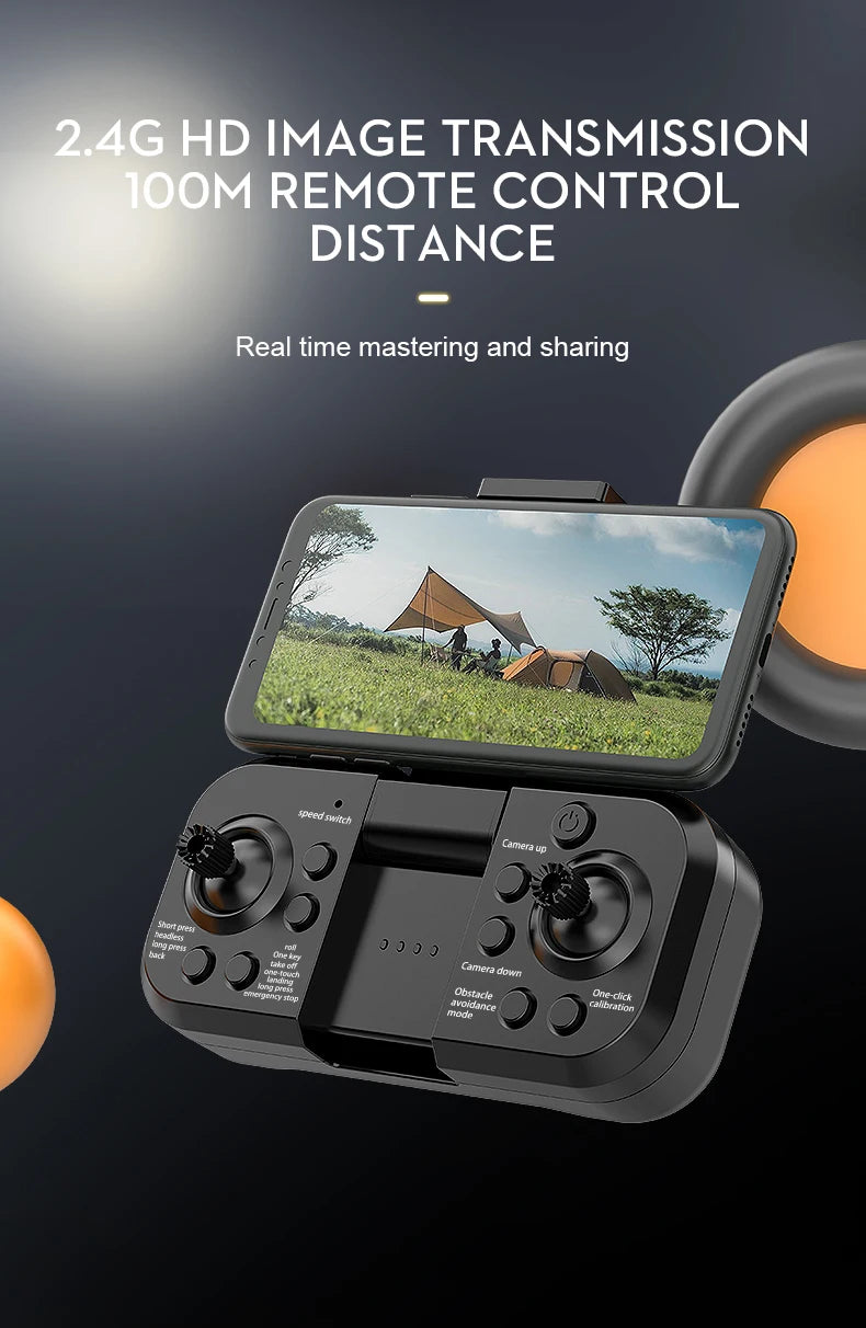 X39 Mini Drone, 24g hd image transmission joom remote control distance real