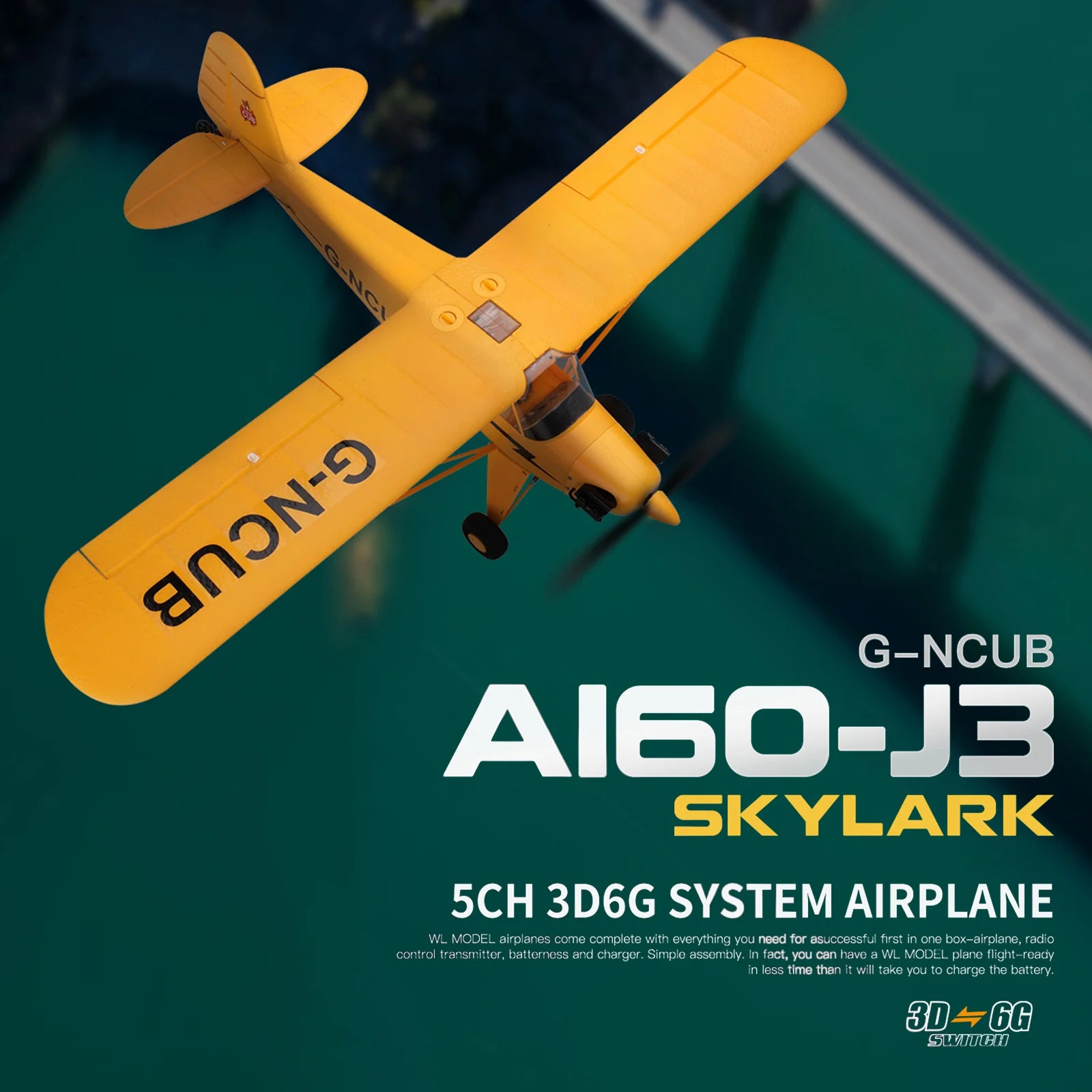 A160 RC Airplane, airplanes come complete with everything you need for asuccessful first in one box