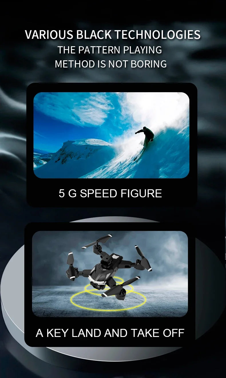 109L Drone - 8K 5G GPS Profesional HD Aerial Photography Dual-Camera Omnidirectional Obstacle Avoidance Quadrotor Drone 28 109L Drone, the pattern playing method is not boring 5 g speed figure a