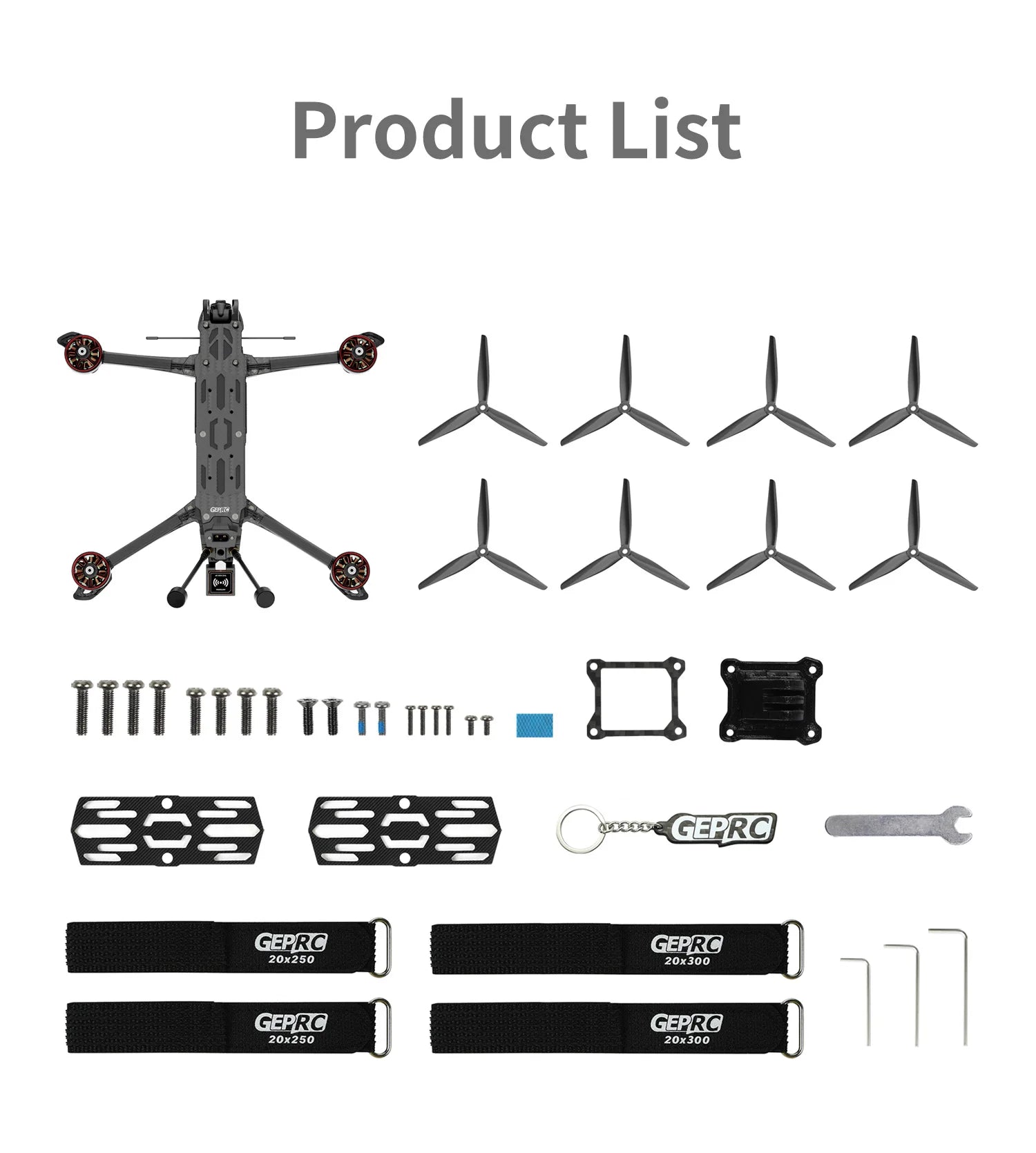 GEPRC MOZ7 Analog - Long Range FPV 7Inch 6S F722-HD-BT Built-in Bluetooth RC Quadcopter LongRange Freestyle Drone Racing Kit 23 GEPRC MOZ7 Analog