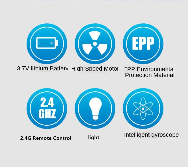 EPP 3.7V Iithium Battery High Speed Motor EPP Environmental Protection Material 