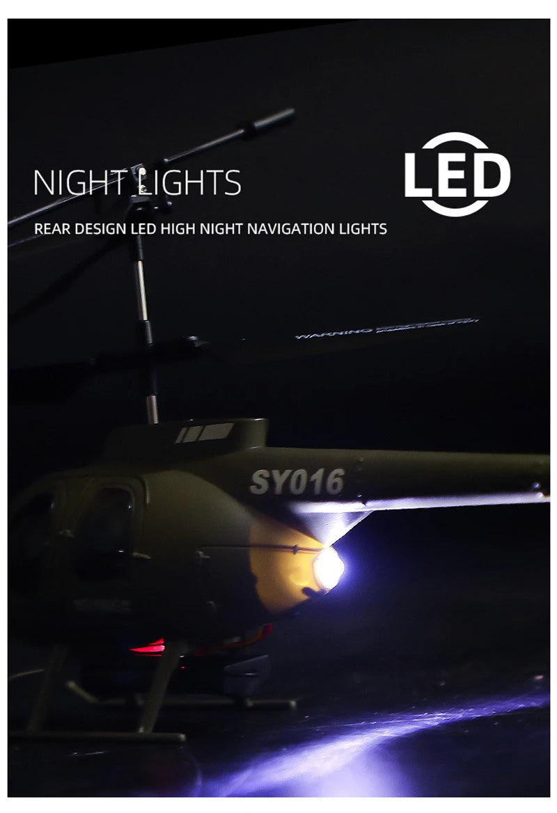 SY61 Rc Helicopter, NIGHT EIGHTS LED REAR DESIGN LED HIGH NIGHT NAVIGATION LIGHT
