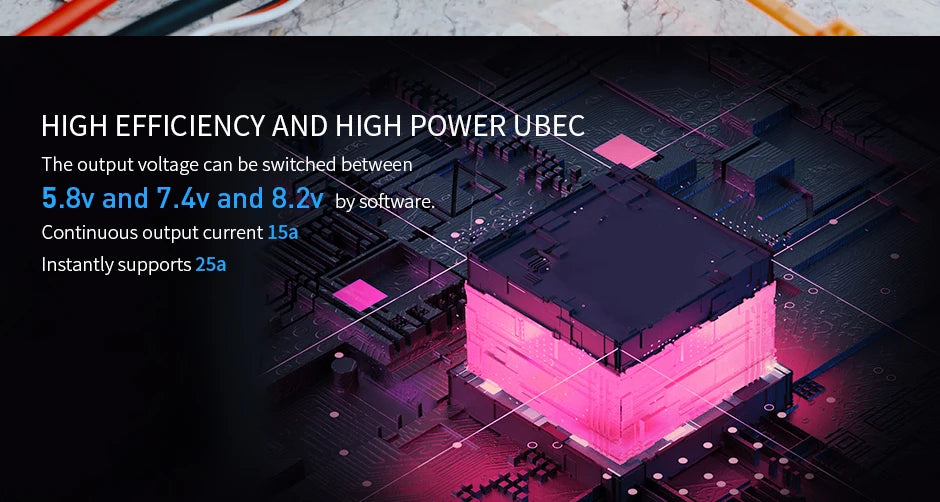 T-MOTOR AM116A ESC, HIGH EFFICIENCY AND HIGH POWER UBEC The output voltage can be switched