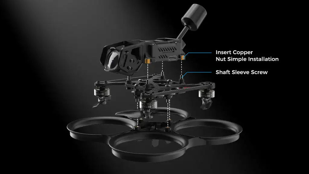 BETAFPV Pavo20 Brushless BWhoop Frame, Copper Nut Simple Installation Shaft Sleeve Screw