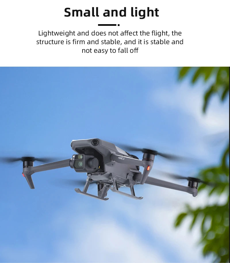 Landing Gear for DJI Mavic 3/3 Classic Drone - Height Extender Support Leg Gimbal Camera Protector Leg Mavic 3 Accessories 22 Landing Gear for DJI Mavic 3/3 Classic Drone, small and light Does not affect the flight, the structure is firm and stable, and it is