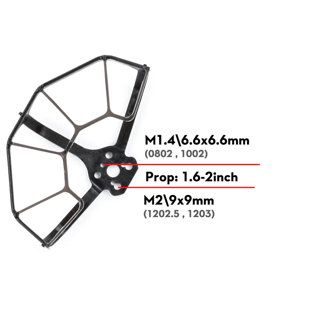 Flywoo 1.3g Universal Prop guard, Frames suitable for use with the following motors: 0802 , 1002 ,