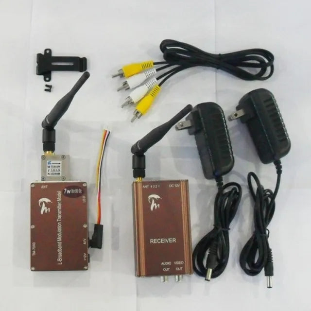 Taiwan 1.2GHZ 1.3GHZ 7W Wireless Video Audio Transmitter Receiver