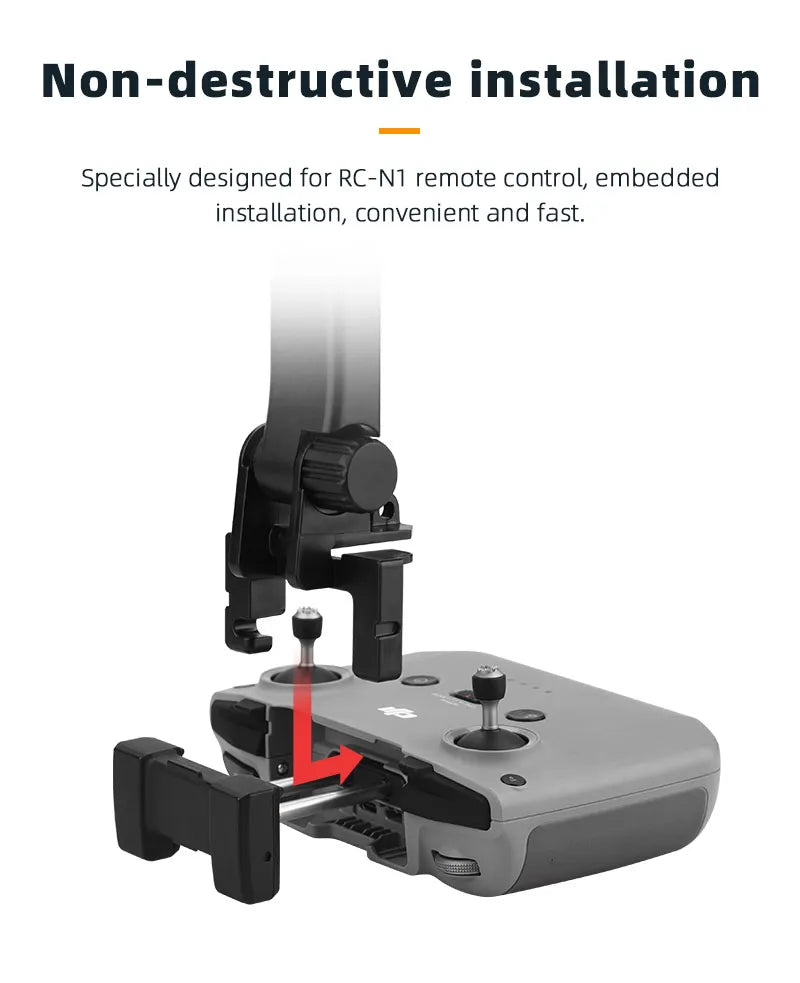 Tablet Extended Bracket Holder Mount for DJI Mavic 3 Mini 2/ DJI Air 2/2S/ DJI MINI 3 PRO Drone Remote Control Tablet Clip RC-N1 DJI Accessories 13 Non-destructive installation Specially designed for RC-NT remote control, convenient and