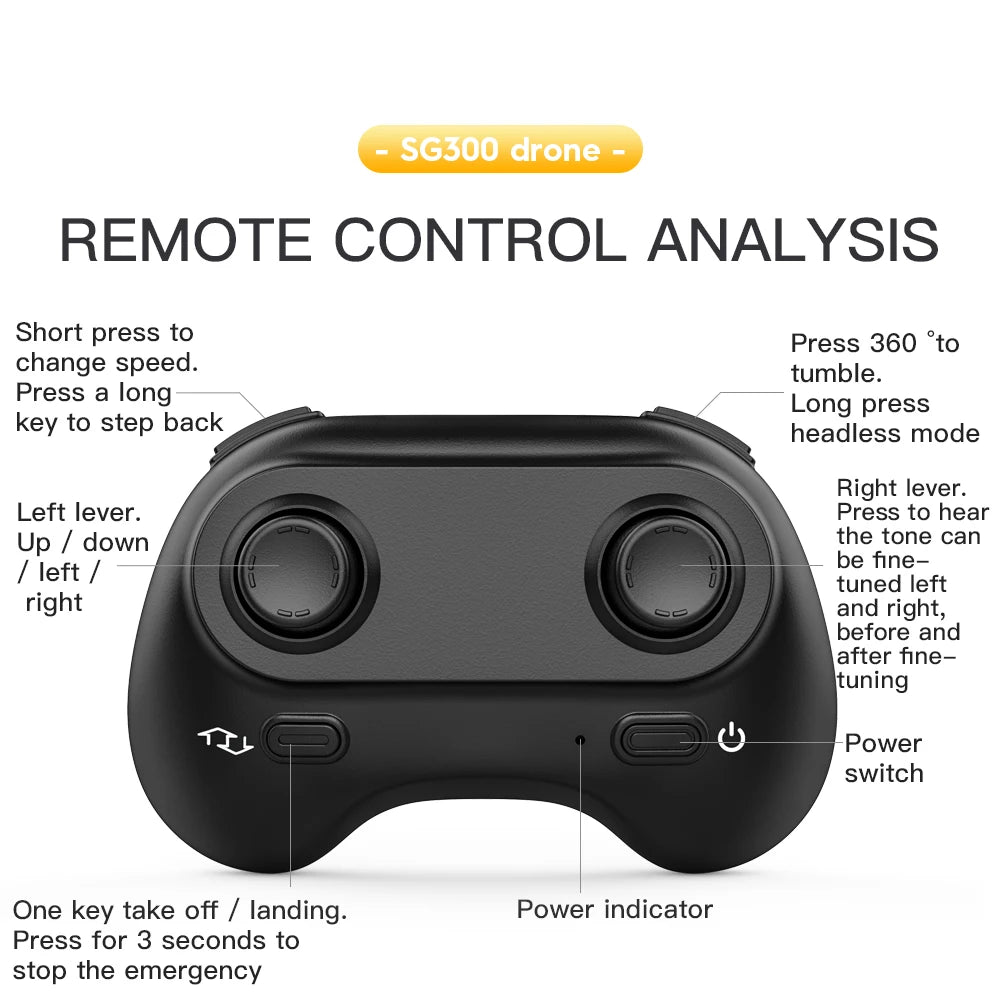 SG300/SG300S Mini Drone - Obstacle Avoidance Portable Dazzling Light Cool Remote Control Fancy Drone RC Toy for New Year Quadcopter 25 SG300/SG300S Mini Drone, SG300/SG300S Mini Dr