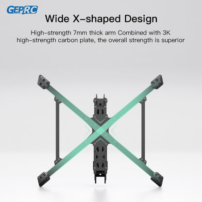 GEPRC Wide X-shaped Design High-strength 7mm thick arm